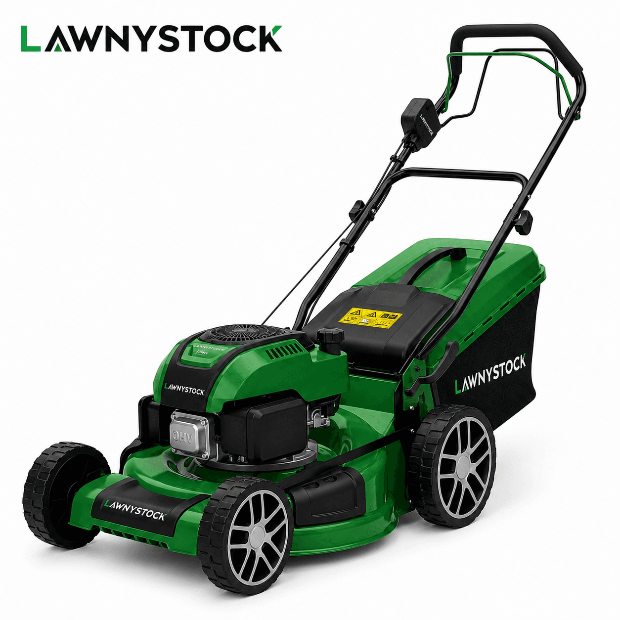 LawnyStock PowerCut 23-Inch 200cc AutoDrive Lawn Mower.