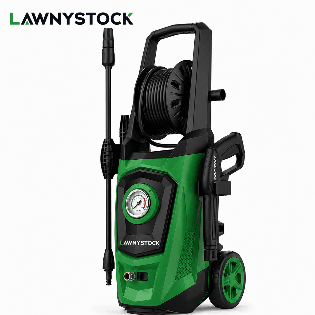 LawnyStock PowerFlow 1800W High-Pressure Washer.