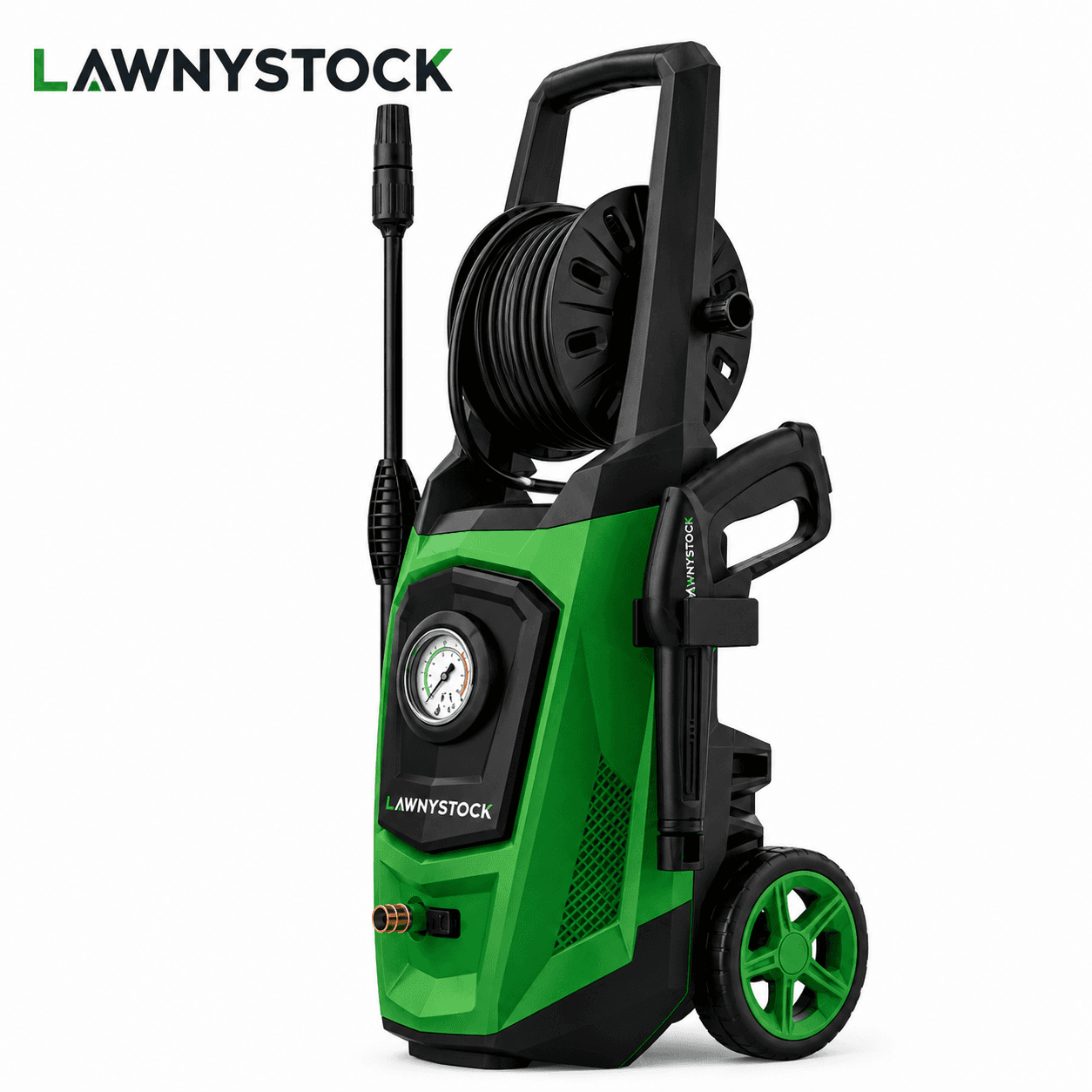 LawnyStock PowerFlow 1800W High-Pressure Washer.